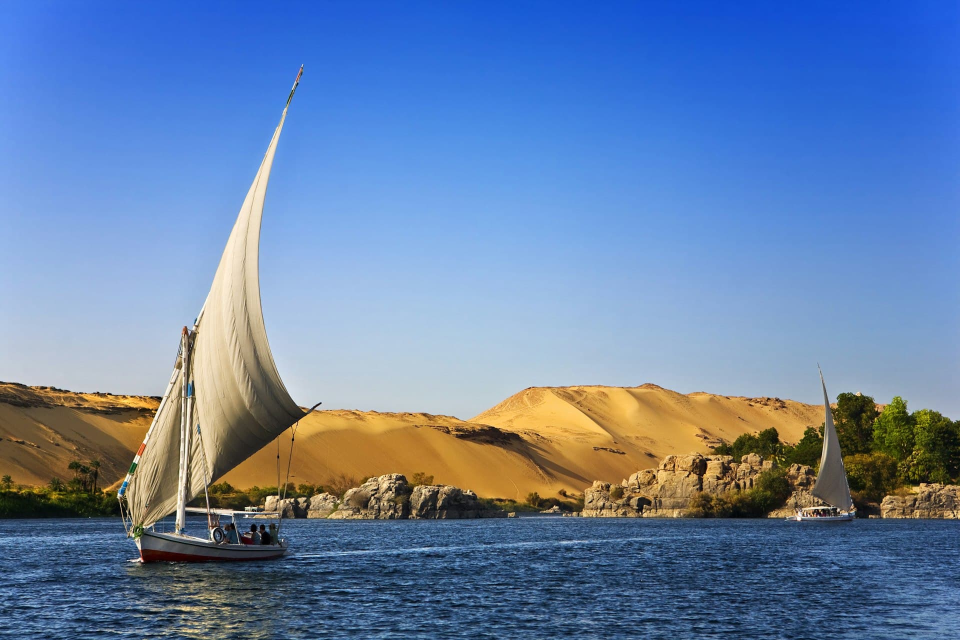 A felucca on the Nile