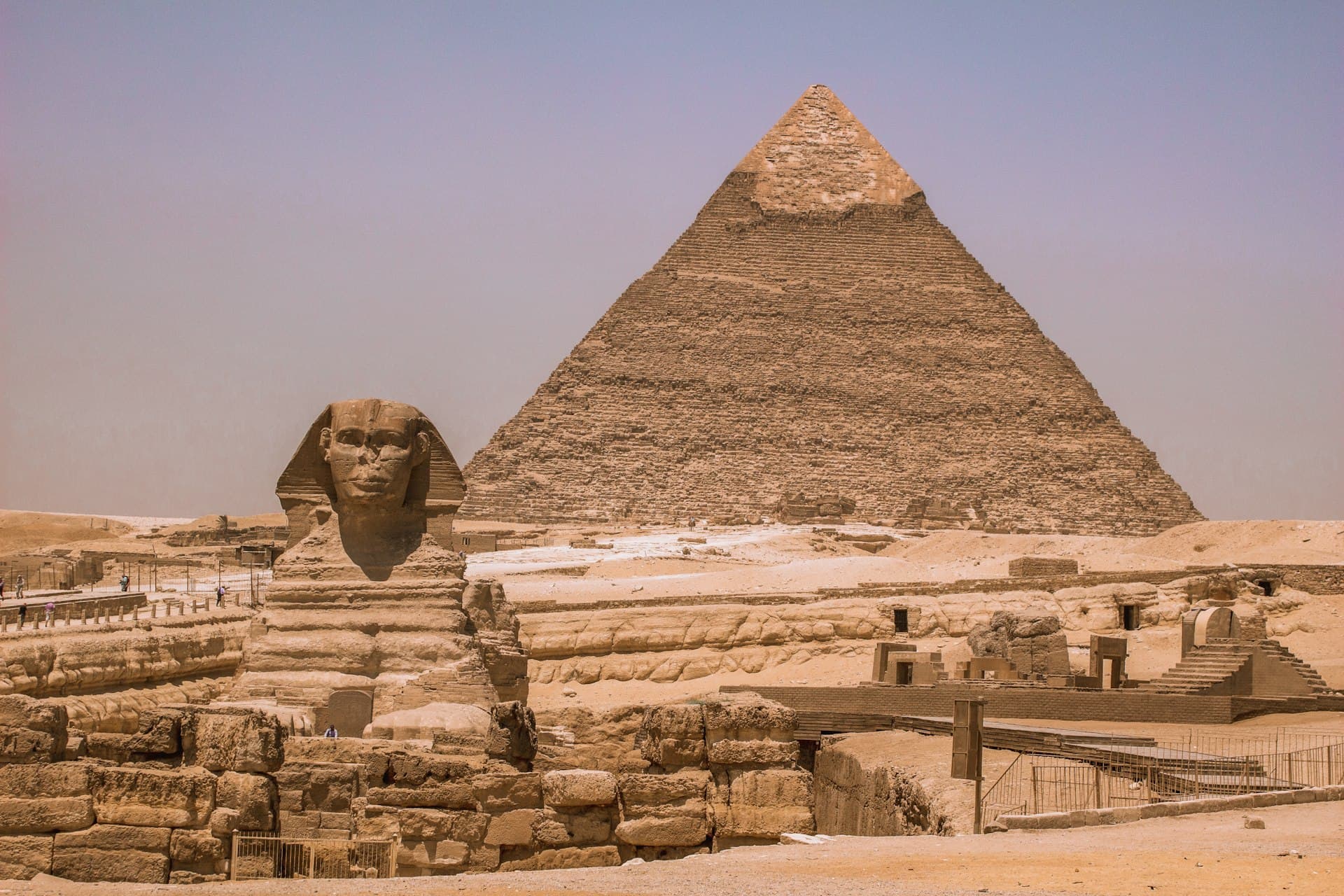 A pyramid on the Giza plateau